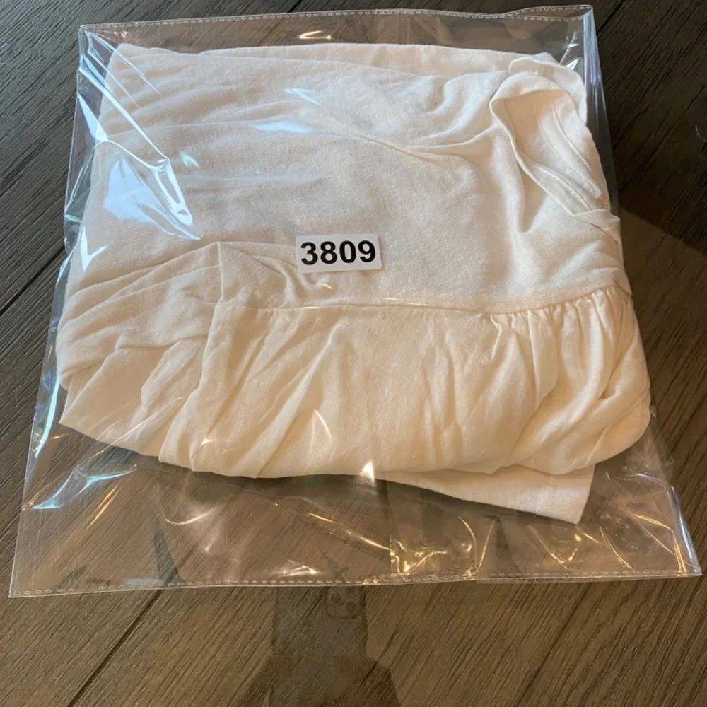By Anthropologie Puff Sleeve v-neck Top White 33809